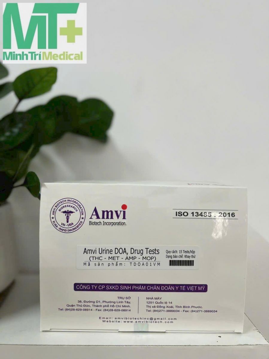 Quick Test Amvi Urine DOA, Drug (MOP-MDMA-KET-MET-THC) - TEST MA TÚY