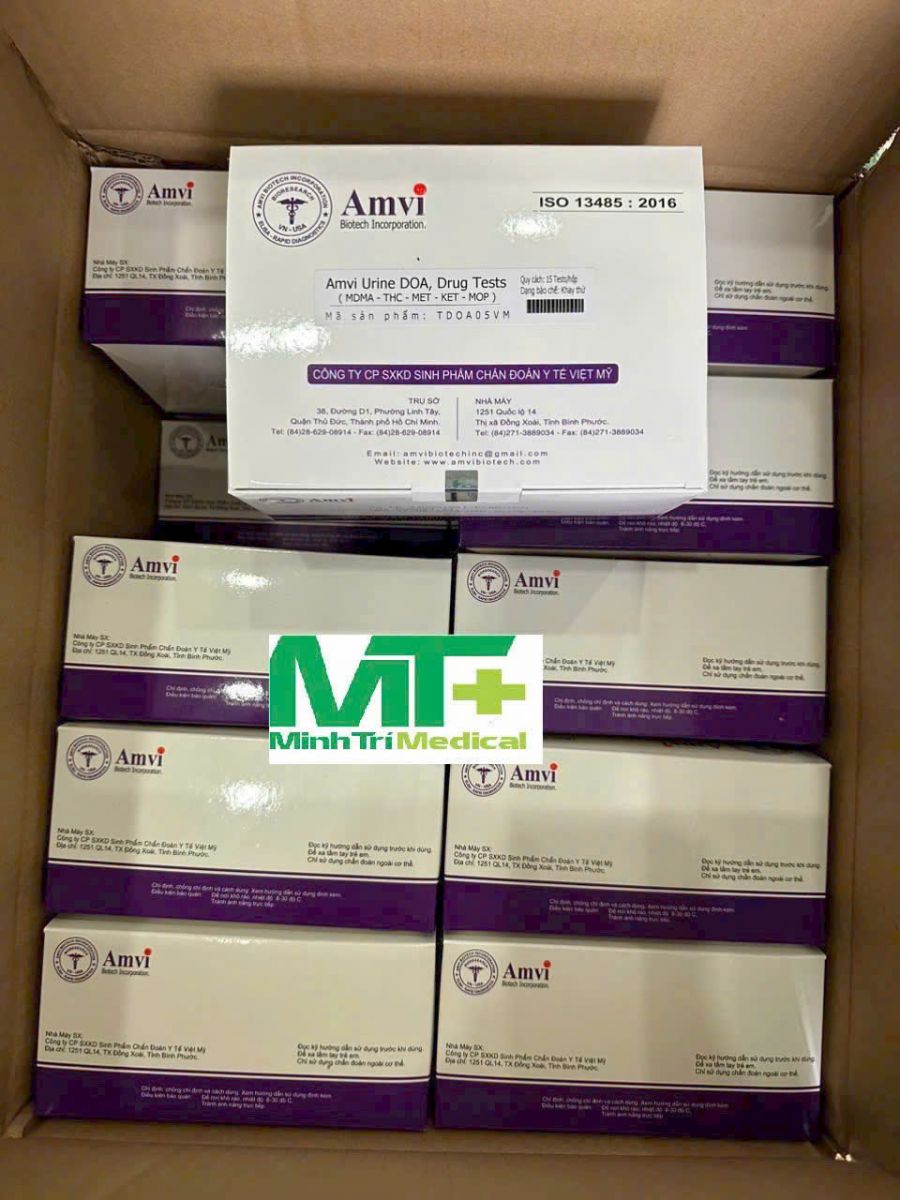 Quick Test Amvi Urine DOA, Drug (MOP-MDMA-KET-MET-THC) - TEST MA TÚY