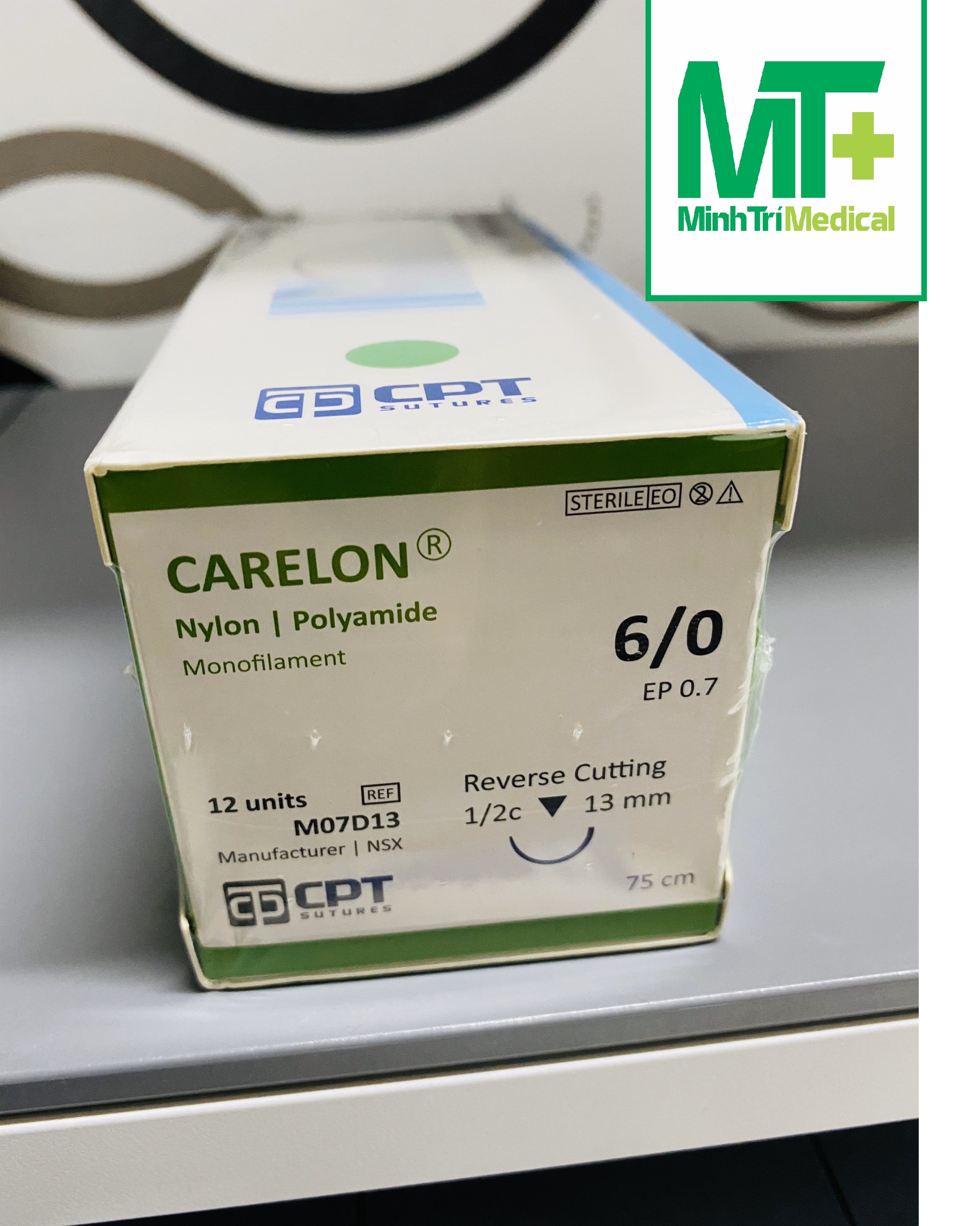 Chỉ phẩu thuật CPT Nylon CARELON 6/0 M07D13( Hộp)