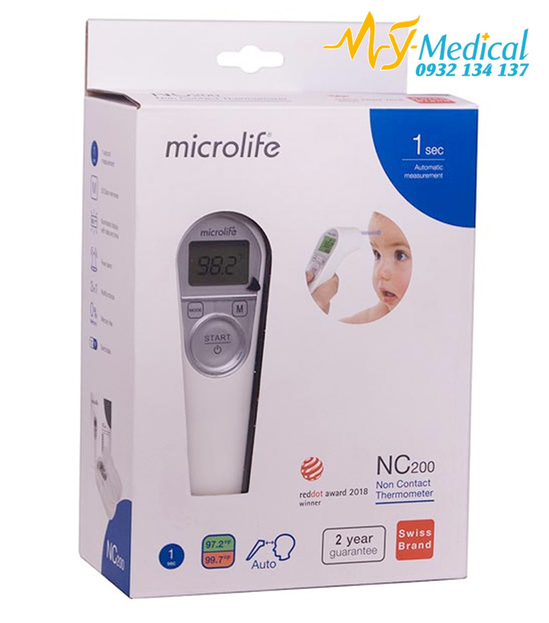 Nhiệt kế điện tử hồng ngoại Microlife NC200