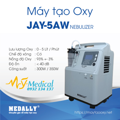 Máy tạo oxy 05 lít có xông Medally MD-5AW